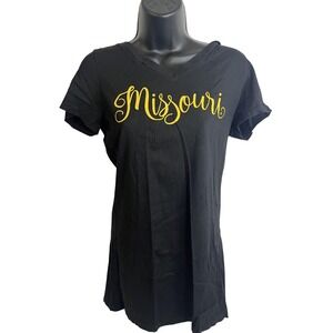 Venley Missouri Shirt Womens Small‎ Script Graphic Tee Casual College University